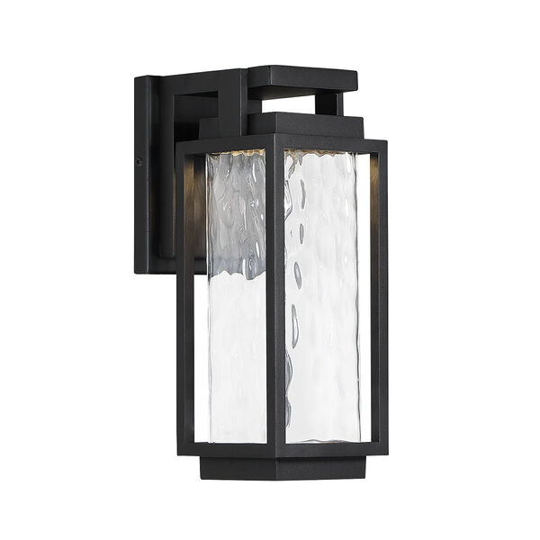 Black Six-Inch LED ADA Outdoor Wall Light, image 1