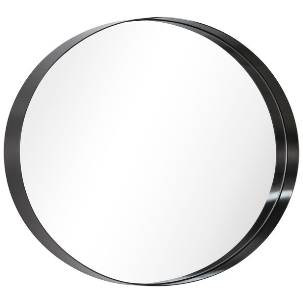 Black 24 x 36-Inch Oval Wall Mirror, image 4