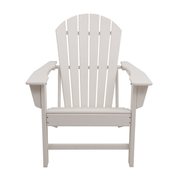 BellaGreen White Recycled Adirondack Chair - (Open Box), image 1