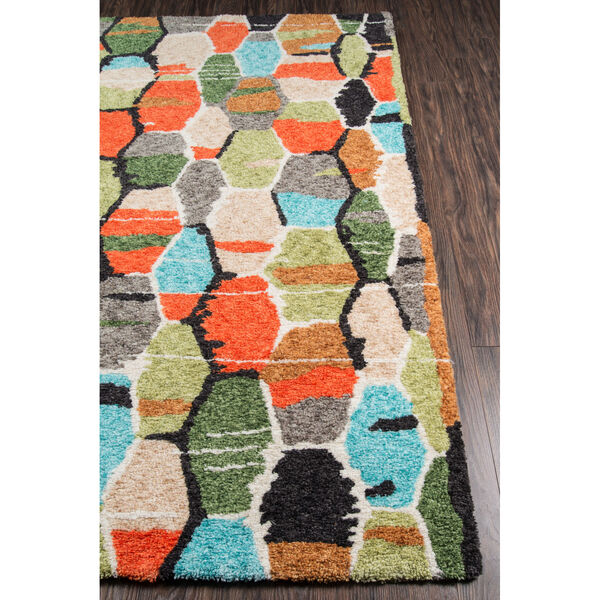 Bungalow Tiles Multicolor Rectangular: 5 Ft. x 7 Ft. 6 In. Rug, image 3