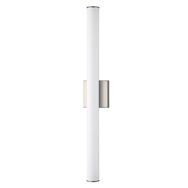 Rail Satin Nickel Integrated LED ADA 30-Inch Wall Sconce, image 1