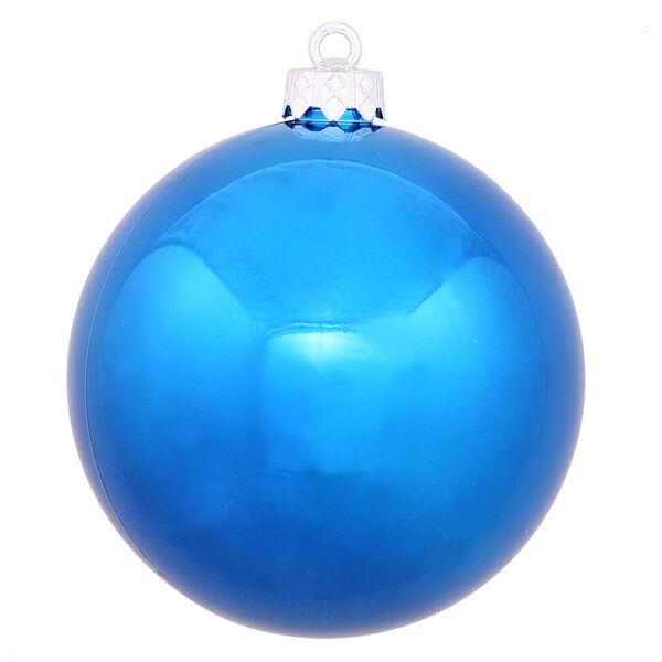 Blue 16-Inch UV Shiny Ball Ornament, image 1