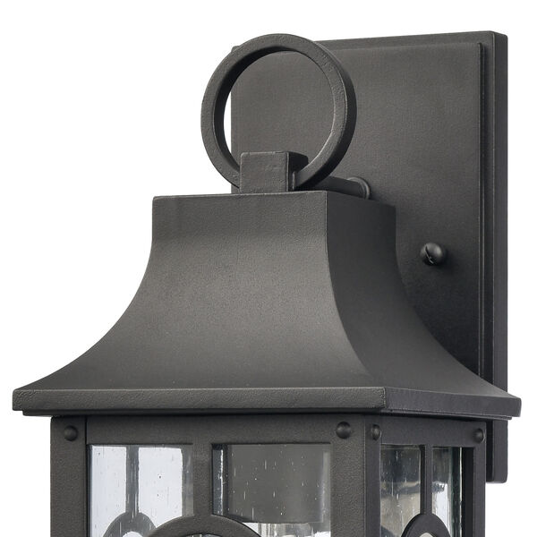 Triumph Textured Black One-Light Outdoor Wall Sconce, image 5