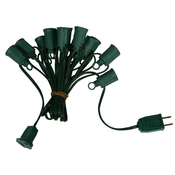 Green 50 Foot C9 Socket Wire, image 1