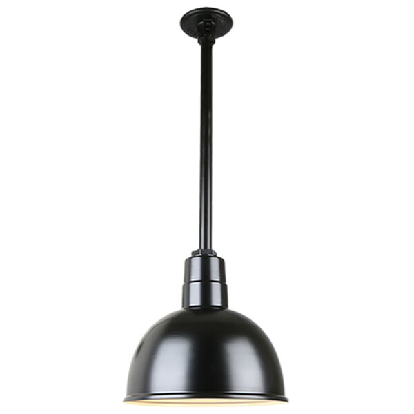 Warehouse Black 12-Inch Pendant with 36-Inch Downrod, image 1