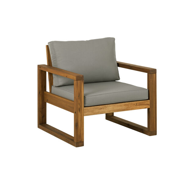 Brown Patio Chair and Ottoman, image 5
