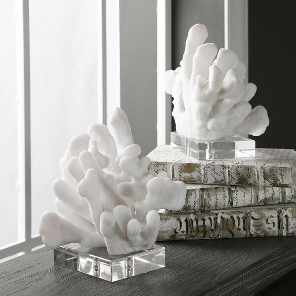 Charbel White Bookends, Set of 2, image 4