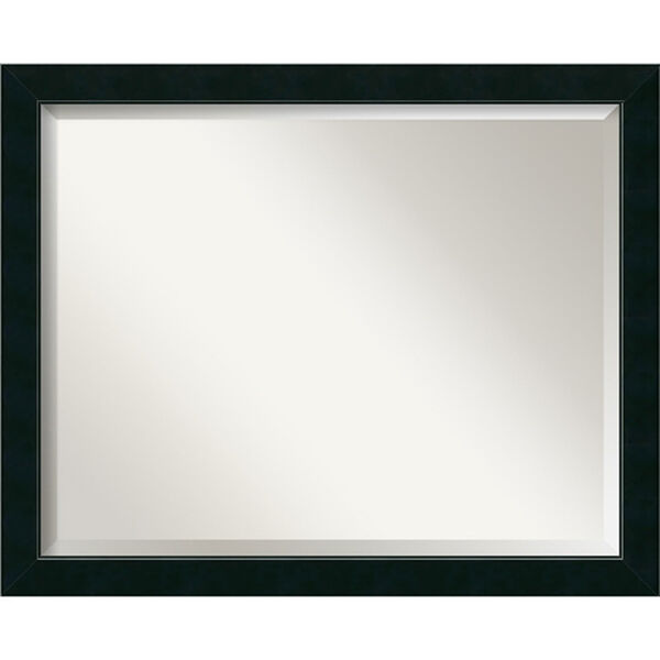 Satin Black 31 x 25-Inch Large Vanity Mirror, image 1