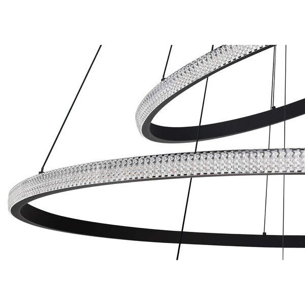 Prado Black 40-Inch Three-Light LED Pendant, image 5