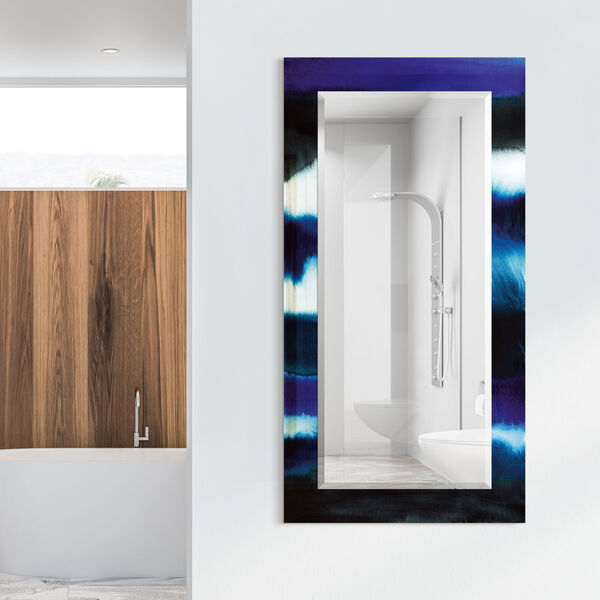 Run Off Blue 54 x 28-Inch Rectangular Beveled Wall Mirror, image 5