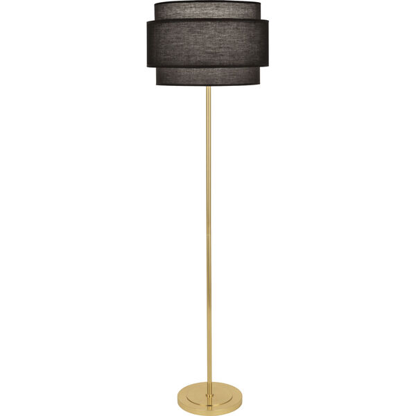 Decker Modern Brass One-Light Floor Lamp, image 1