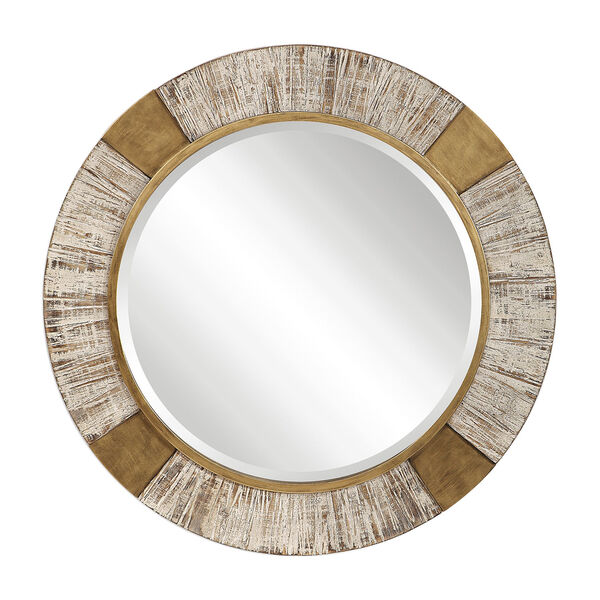 Reuben Gold Round Mirror, image 2