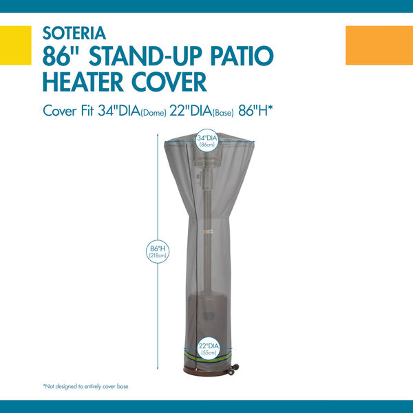 Soteria Gray 34-Inch Stand-Up Patio Heater Cover, image 2