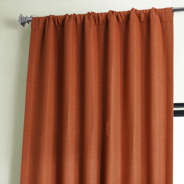 Persimmon Orange Blackout Single Curtain Panel 50 x 84, image 4