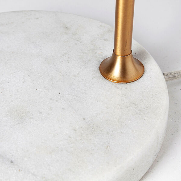 Sanderson Gold and White Marble One-Light Table Lamp, image 6