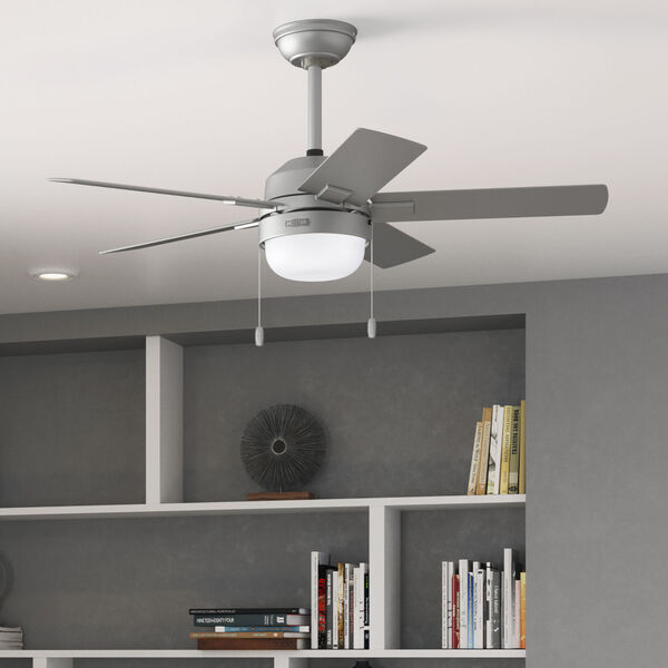 Zeal Matte Silver 44-Inch LED Ceiling Fan, image 3