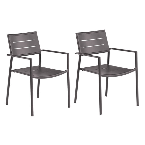 Eiland Carbon Patio Arm Chair, Set of 2, image 1