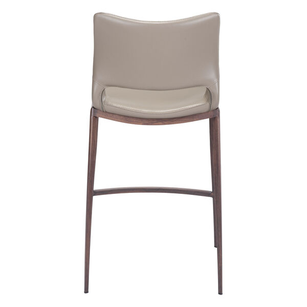 Ace Gray and Brown Counter Height Bar Stool, Set of Two, image 5