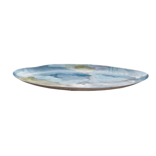 Felix Blue and Green Oval Tray, image 1