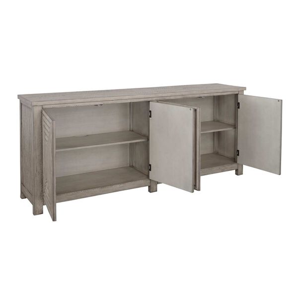 Melany Grey Credenza with Four Doors, image 5