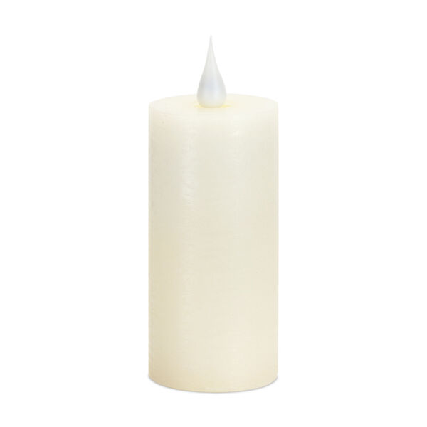 Beige LED Wax Candle, image 1
