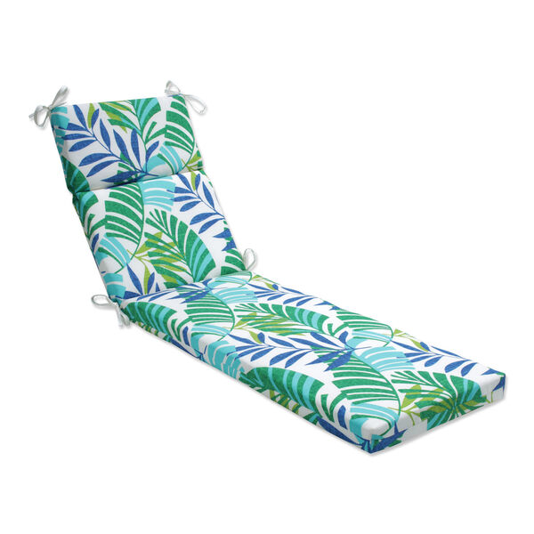Islamorada Blue and Green Chaise Lounge Cushion, image 1