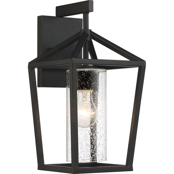 Hopewell Black 7-Inch One-Light Outdoor Wall Lantern, image 1