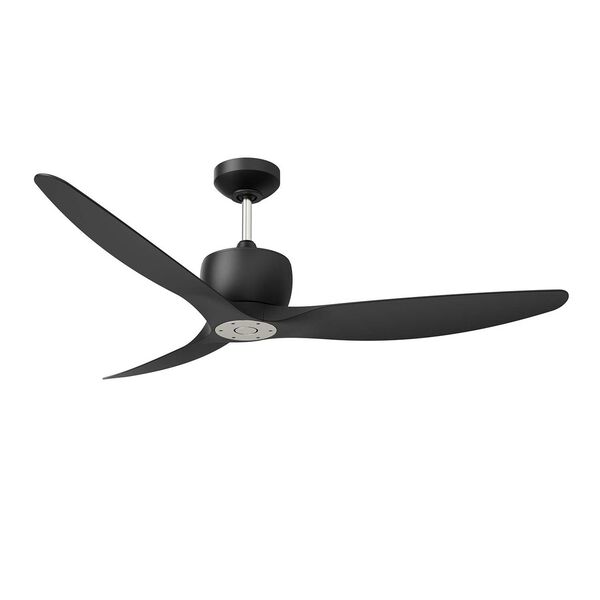 Elemont Matte Black Satin Nickel 52-Inch Ceiling Fan, image 1