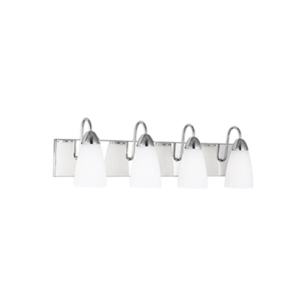 Nora Chrome Four-Light Wall Sconce, image 1