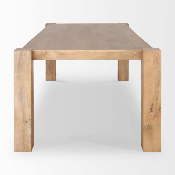 Beth Light Brown Wood Rectangular Dining Table, image 3