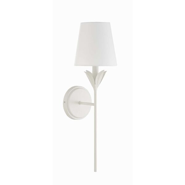 Broche Matte White One-Light Wall Sconce, image 4