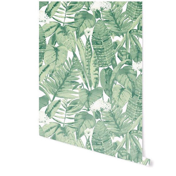 Tropical Jungle Green Removable Wallpaper, image 3