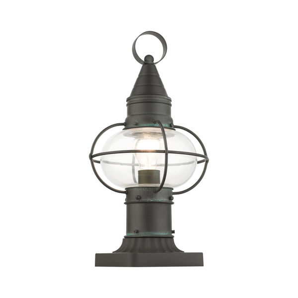 Newburyport Charcoal Nine-Inch One-Light Outdoor Post Lantern, image 3
