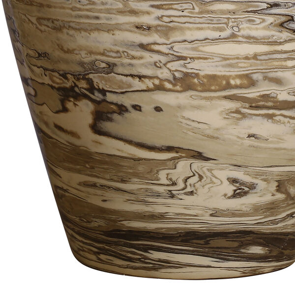 Margot Brown Marble Glazed Vase, image 4