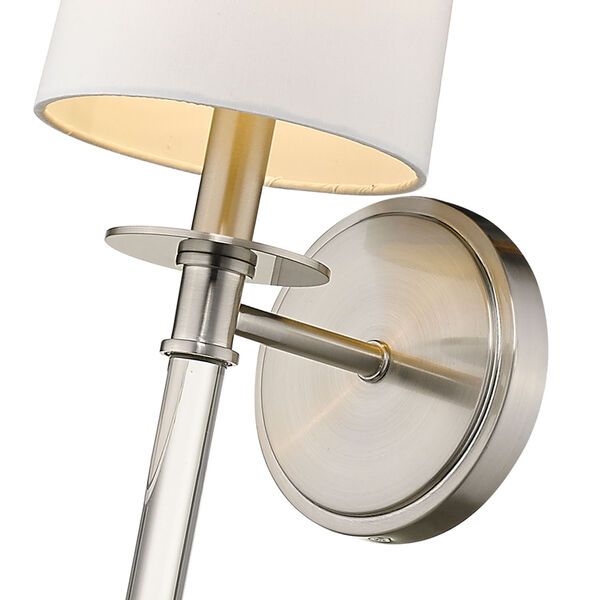 Mila Brushed Nickel One-Light Wall Sconce, image 6