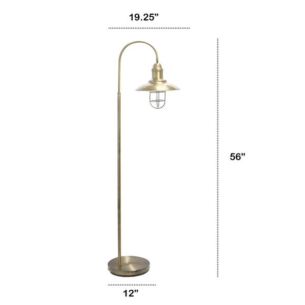 Barnlitt Antique Brass One-Light Floor Lamp, image 5