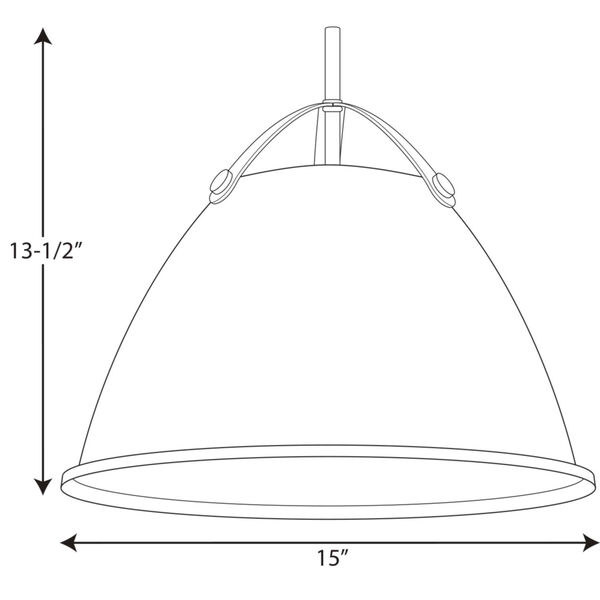 P500052-143: Tre Graphite One-Light Pendant, image 6