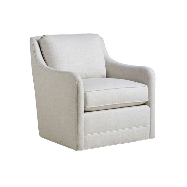 Upholstery White Glennhaven Swivel Chair, image 1