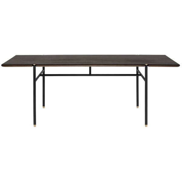 Stacking Smoked Black 36-Inch Dining Table, image 1