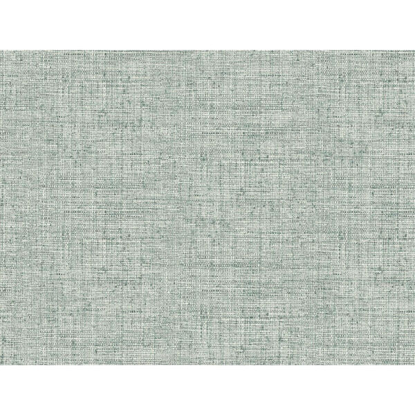 Conservatory Turquoise Papyrus Weave Wallpaper, image 1