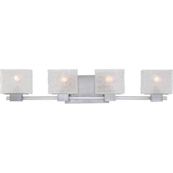 Melody Brushed Nickel Four Light Bath Fixture, image 1