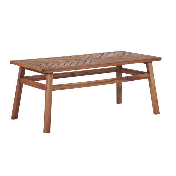 Brown Patio Coffee Table, image 2