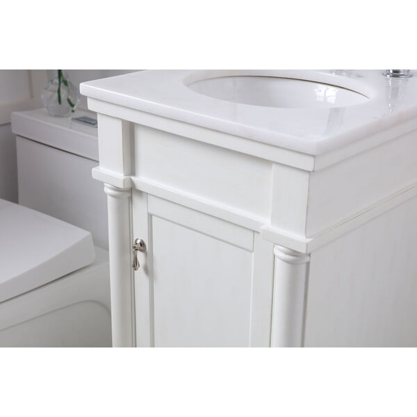 Lexington Antique White 18-Inch Vanity Sink Set, image 5