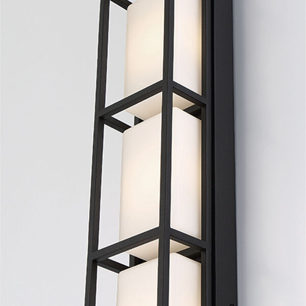 Tamar Black Four-Light LED Outdoor Wall Sconce, image 4