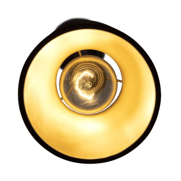Mad Hatter Matte Black French Gold One-Light Mini Pendant, image 3