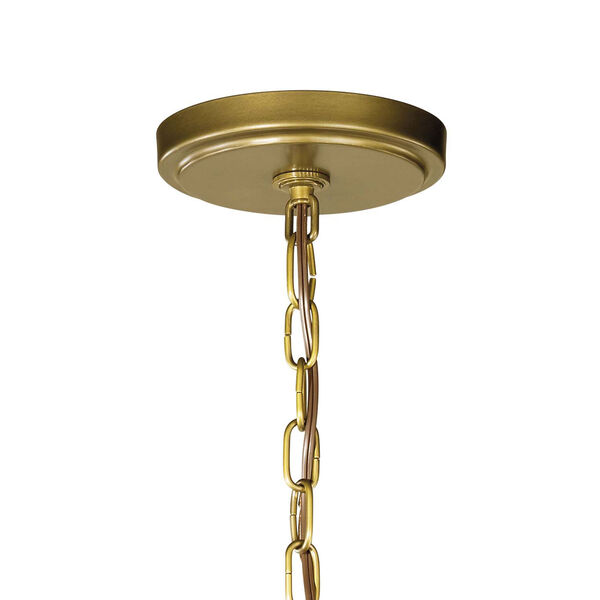 Voleta Natural Brass Six-Light Chandelier, image 2