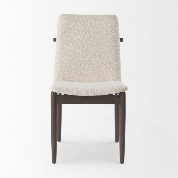 Cavett Cream and Dark Brown Upholstered Dining Chair, image 2