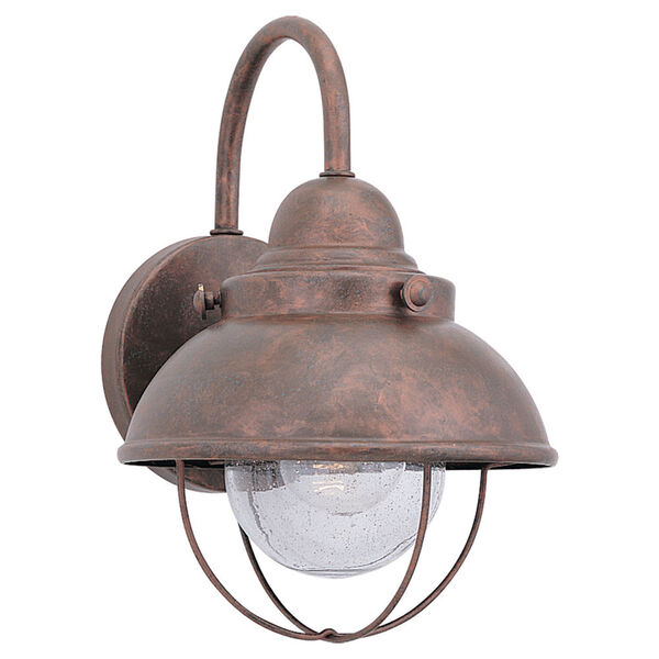 River Station Copper 11-Inch One-Light Outdoor Wall Sconce, image 1