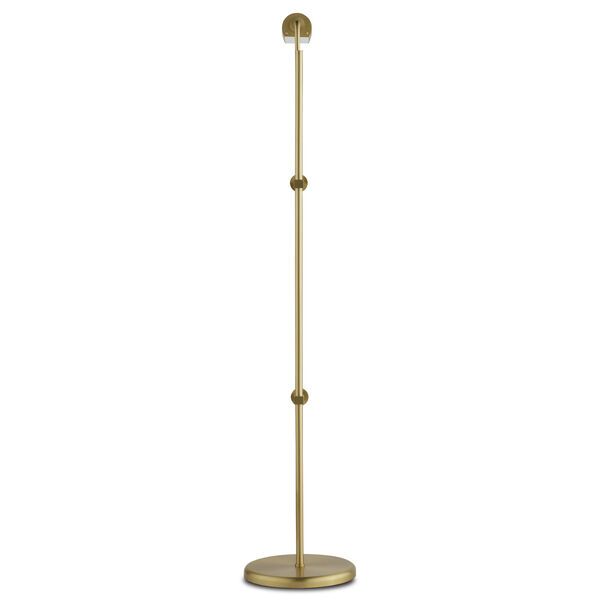 Satire Brushed Brass One-Light Integrated LED Floor Lamp, image 6