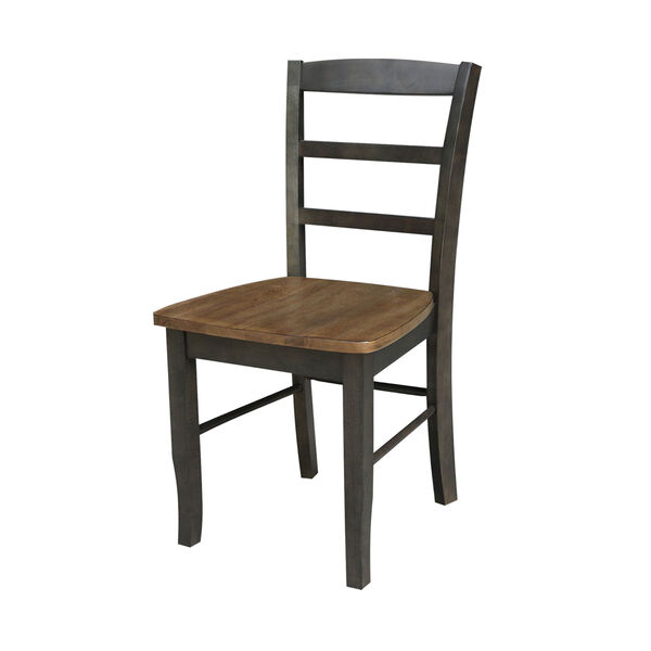 Madrid Hickory and Washed Coal Ladderback Chair, Set of 2, image 1
